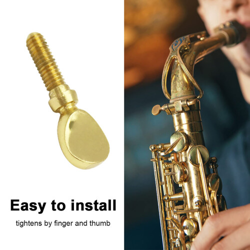 Durable Copper Saxophone Neck Screw Clamp Replacement for Secure Connection and Stable Performance 2