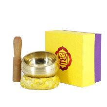 Hand Hammered Tibetan Singing Bowl with Rich Sustained Tones for Meditation Yoga and Chakra Healing