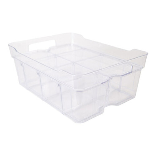 Strata Strata Organise Me Clear Plastic Storage Basket - Medium