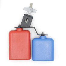 Cowbell for Drum Set Red Blue Medium Size Dual Tone Latin Percussion Instrument for Drummers