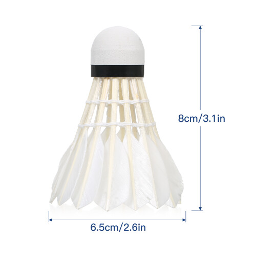 3pcs Indoor/Outdoor Badminton Shuttlecocks Durable, Lightweight, Windproof