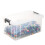Strata Strata StackMaster Clear Plastic Storage Box Set - 35L + 70L 5