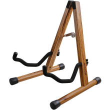 Guitar Display Stand with Stable Upright Support for Cello and Violin, Elegant Ebony Finish