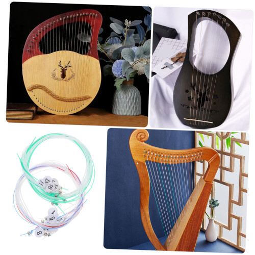 Lyre Harp Strings Set  Nylon Replacement Strings for Warm Clear Tone and Reliable Tuning Stability 2