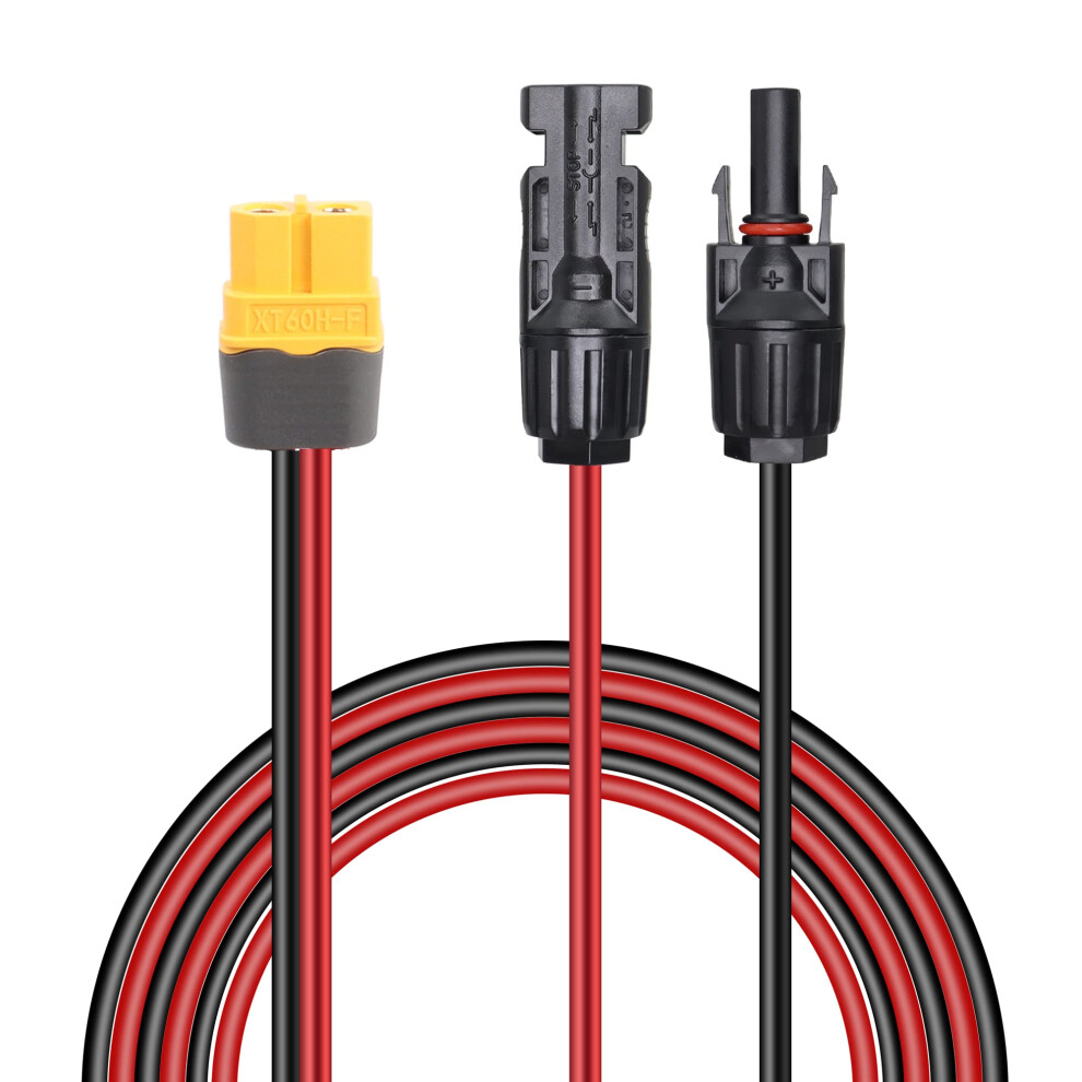 Solar Connector To Xt60 Adapter Cable 12Awg 1.5M For Solar Panel Rv Power Station Generator 9455672102056