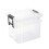 Strata Strata Two Tier StackMaster Clear Plastic Storage Box - 35L with 10L Top Box 1