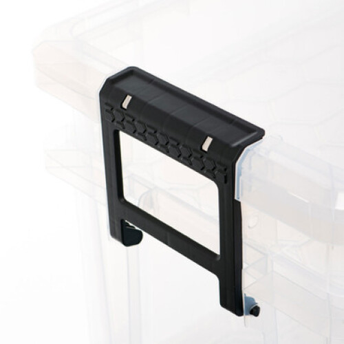 Strata Strata Two Tier StackMaster Clear Plastic Storage Box - 35L with 10L Top Box 2