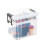 Strata Strata Two Tier StackMaster Clear Plastic Storage Box - 35L with 10L Top Box 4