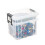 Strata Strata Two Tier StackMaster Clear Plastic Storage Box - 35L with 10L Top Box 8