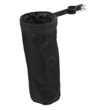 Black Drumstick Holder with Accessory Pocket for Drum Set, Compact Pouch for Drummers
