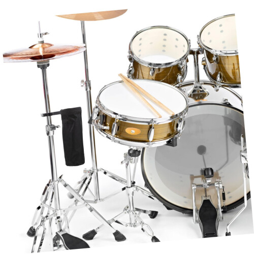Black Drumstick Holder with Accessory Pocket for Drum Set, Compact Pouch for Drummers 1