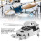 Adjustable Drum Rack Mount Bracket Silver with 360 Rotating Tom Drum Holder for Rack Systems 2