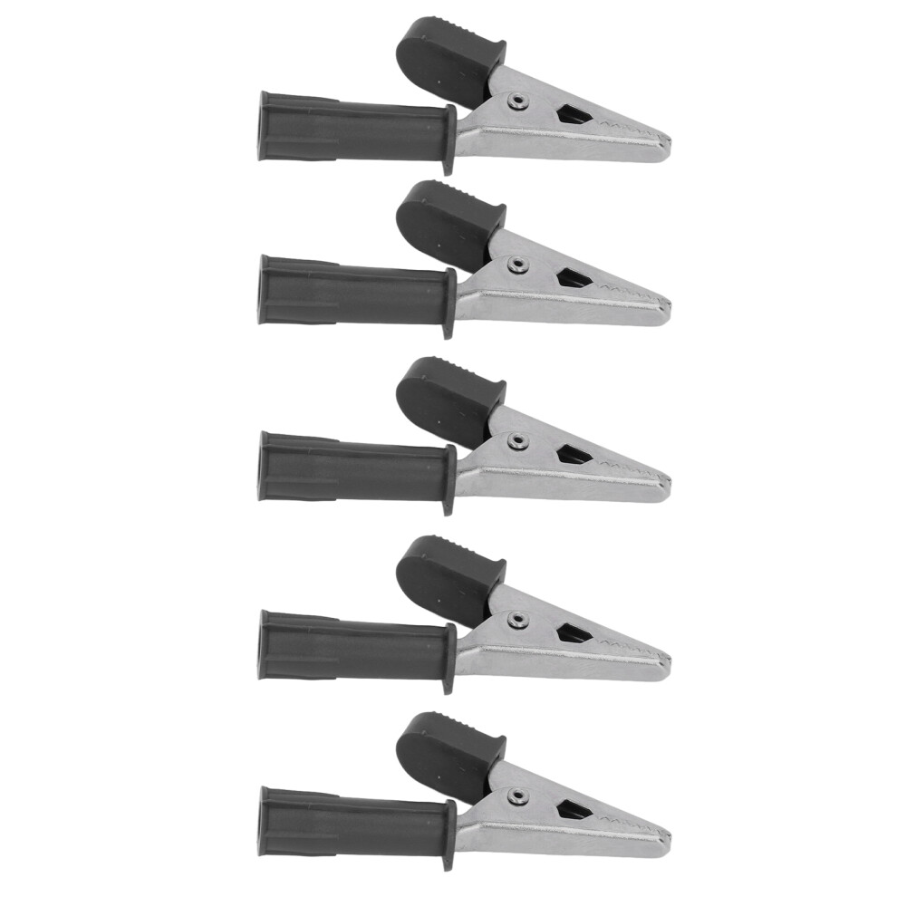 10Pcs Brass Insulated Crocodile Clips Testing Clamps 20A 10Mm Opening 7891390409749
