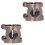 2pcs Brass Clarinet Ligature Clip Set for Secure Reed Placement and Quick Changes 1