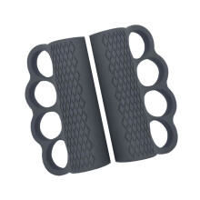 Elastic Gym Lifting Pads Secure Grip Enhancer For Rod-Black