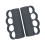 Elastic Gym Lifting Pads Secure Grip Enhancer For Rod-Black 1