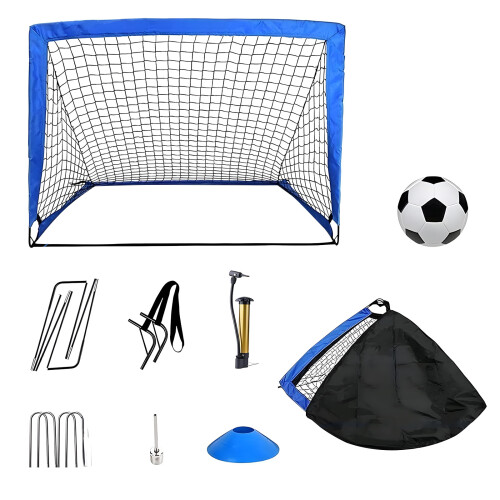 Complete Football Training Package Contains Collapsible Goal