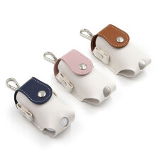 PU Leather Golf Ball Pouch, Water-Resistant 11.55cm Storage Bag