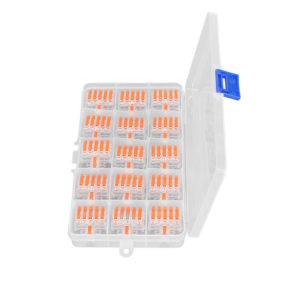 Dfâ15 15Pcs Wire Connectors Quick Splicing Transparent Splitter Terminals 4681376014776