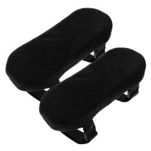 Office Chair Armrest Pads Memory Foam Cushions Ergonomic Elbow Support Black for Gaming Chairs