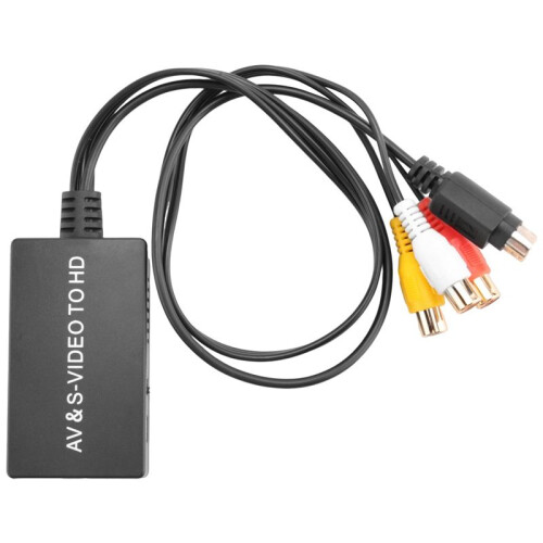2X Convertitore da SVideo A  Convertitore S-Video E 3RCA CVBS da Composito A Audio Video Supporto 1080P 720P 1