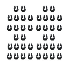 40 Pcs Fishing Pole Rod Storage Clip/ Billiards Snooker Cue Locating Clip Holders/ Fishing Rod Storage Rack