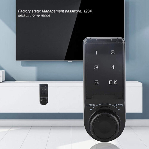 6X Combination Lock, Door Access Digital Electronic Security Cabinet Coded Locker A 2