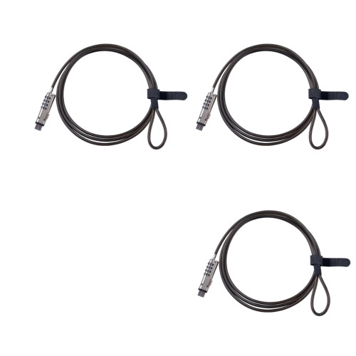 3X 4 Digital Universal Lock USB Laptop Security Cable Lock for Computer