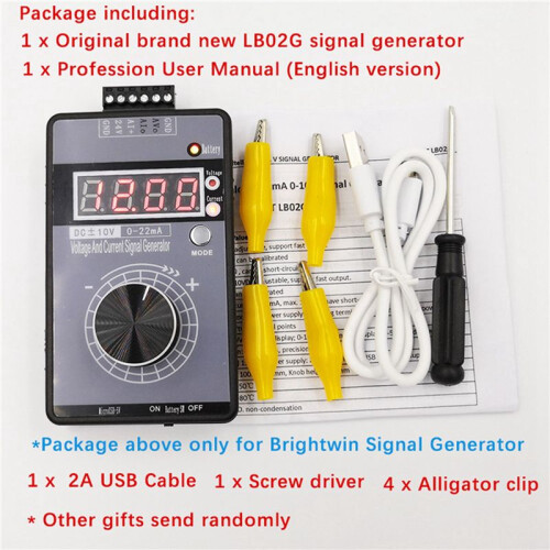 2X Precision 4-20MA Current Voltage Signal Generator, Analog Simulator for PLC and Panel Debugging, Frequency Converter 1