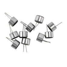 50 Pcs 2 Pin MIC Capsule Electret Condenser Microphone Silver Tone Black