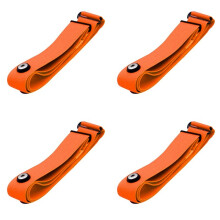 4X Heart Rate Belt Chest Strap for Coospo Polar Wahoo Mount Heart Rate Sensor Monitor Elastic Soft Strap Orange