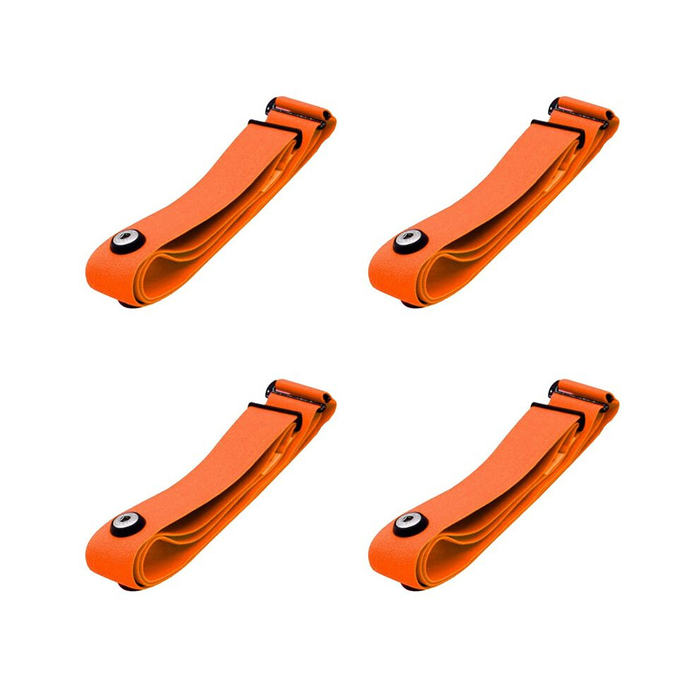 Tlily Orange 4X Heart Rate Belt Chest Strap For Coospo Polar Wahoo Mount Heart Rate Sensor Monitor Elastic Soft Strap