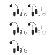 5X Trådlös Fiolmikrofon Musikinstrument Mikrofon Scenprestanda Ljudmottagare och Kort Sändare