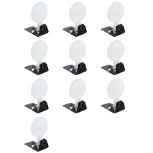 10X Objetivos de Práctica de Tiro de Metal con Objetivo Invertido en Miniatura Pequeño Objetivos de Práctica con Reinicio Manual