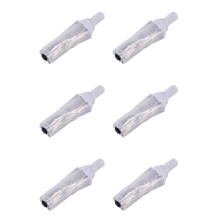 6X Automatic Umbrella Rain Women Men Sun Rain Auto Umbrella Compact Folding Windproof Style Transparent & White Border