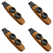 4X Kazoo med 5 Flöjtmembran Plast Kazoo Musikinstrument Kazoo för Gitarr, Ukulele