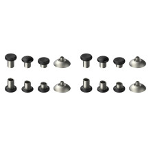Paquete de 16 Joysticks Analógicos Magnéticos de Metal para Mando PS4/ ONE/ Series X/S Plateado