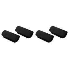 4er-Pack Gehhilfen-Griffkissen, Gehhilfen-Griffabdeckungen, Gepolsterte Gehhilfen-Handgriffabdeckungen für Rollstühle, Gehhilfen, Schwarz