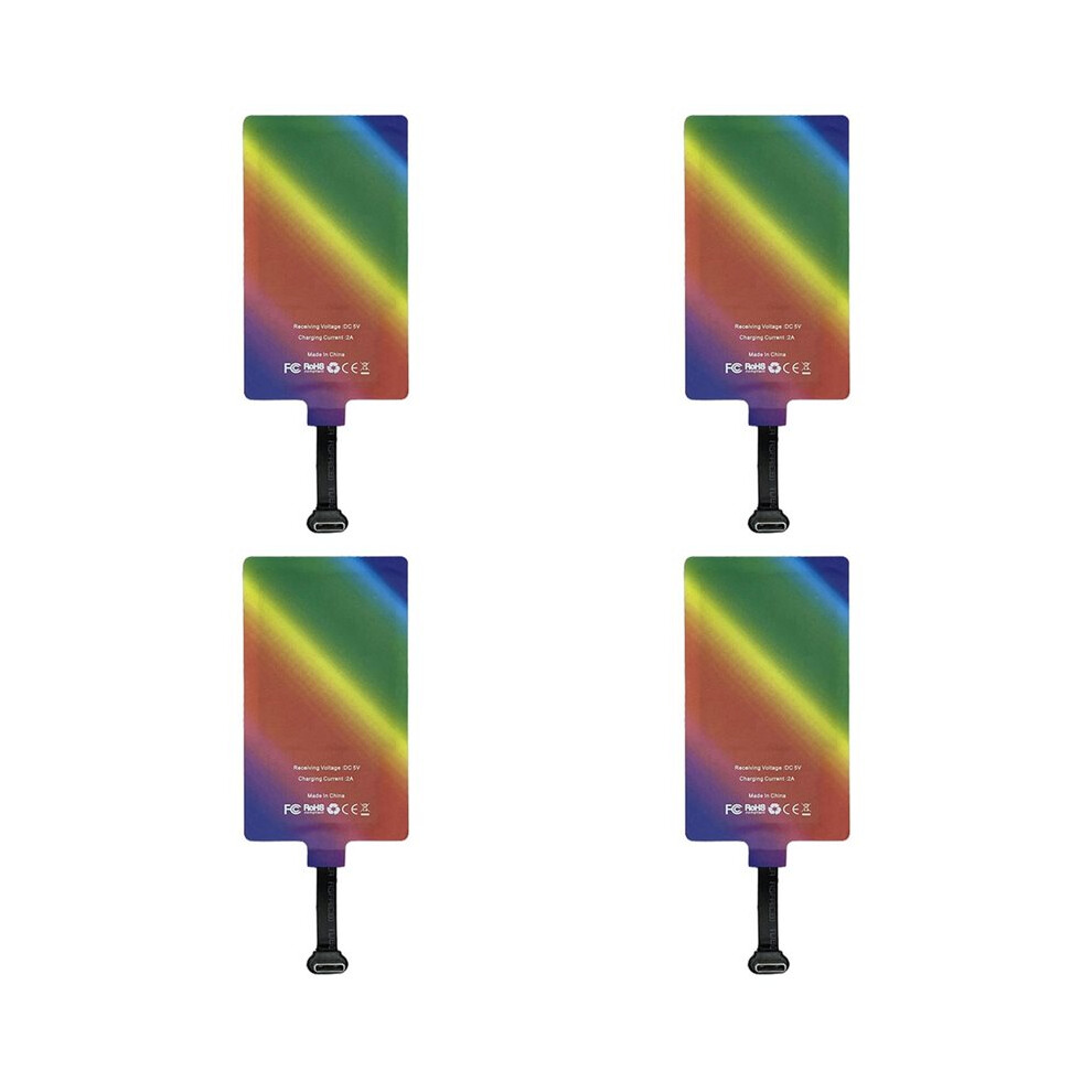 4X 10W 5V 2A Wireless Charging Receiver Module Universal Port for Android Qtandard(Type-C)