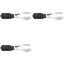 3pcs 12 X 3.8cm Professional Foldable Stainless Steel Shoe Horn Long Shoespooner Spoon