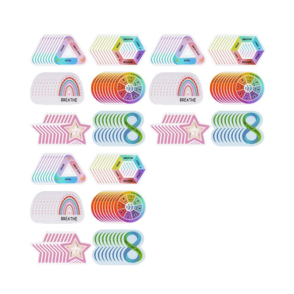 180 Pcs Calm Strips,Anxiety Sensory Stickers,Breath Strips,Anxiety Relief Items for Mood Calming Stress Relief Stickers