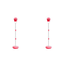 2X Máquina de Bolhas Automática com Luz Vertical para Aniversários, Casamentos Ao Ar Livre, Festas de Natal, Vermelha