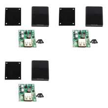 3X Solar Panel Power Bank USB Charge Voltage Controller Regulator Power Supply with Case 5-20V Input 5V 2A Output