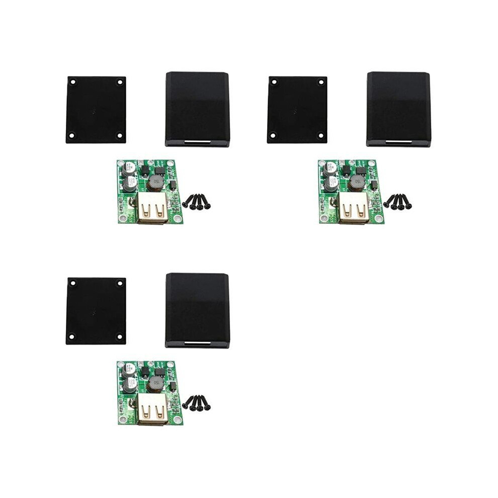 3X Solar Panel Power Bank Usb Charge Voltage Controller Regulator Power Supply With Case 5-20V Input 5V 2A Output 6032093467518