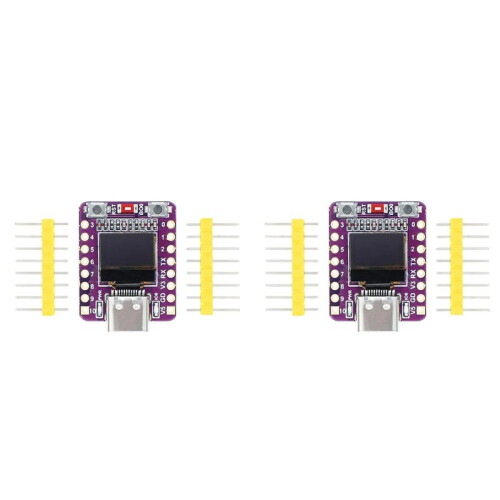 2X ESP32-C3 OLED Development Board with 0.42in OLED Module Ceramic Antenna Wifi  ESP32 Supermini