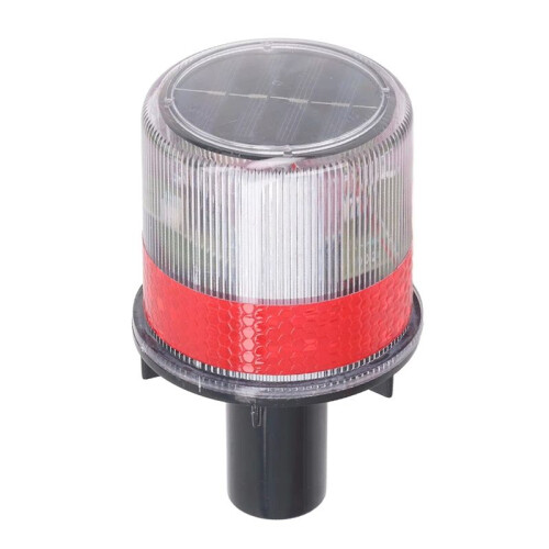 2X Boat Solar Powered LED Strobe Light PC Shell Reflective Waterproof  Beacon Warning Light Lamp Safety Strobe 1