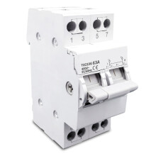 40A Manual Transfer Switch 2 Pole Dual Power Circuit Breaker 400V CE Certified Interlock
