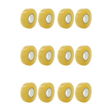 Lot de 12 Rubans de Hockey Multi-Usages Transparents pour Protège-Tibias et Chaussettes pour Équipement de Sport 2,4 cm X 28 M.