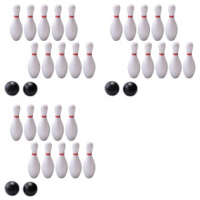 3X Boules de Bowling Set Intérieur Extérieur Multifonctionnel Sport Éducatif Jouet Enfants Jeu de Bowling Set Enfant Cadeaux de Noël
