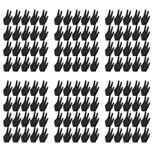 120Pcs Breathable Billiard Gloves Snooker Left Right Hand Gloves 3 Fingers Cue Gloves for Women Men Billiard Accessories
